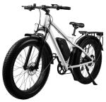 26 Inch Fat Tire Electric Mountain Bike Electric Hybrid Bike 60V 500W Long Range