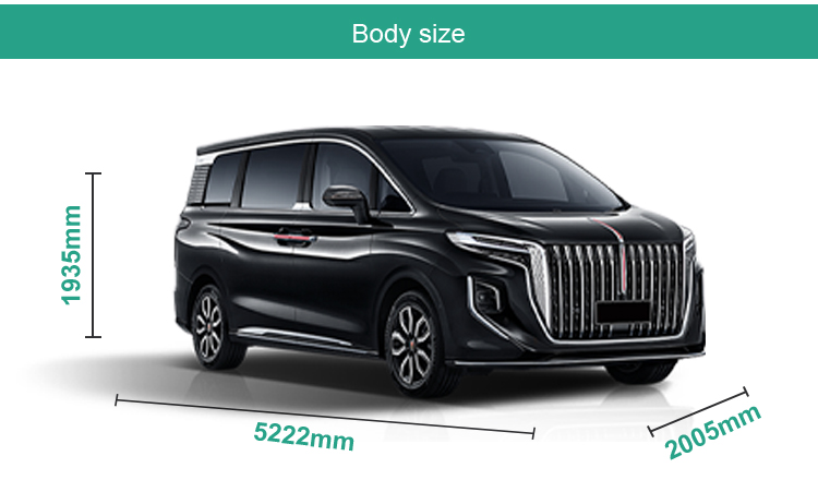 2024 L2 Aided Driving Petrol Car Hongqi HQ9 5-door 7-seat Max Speed 200km/h Gasoline Vehicles with Electric Rear Window
