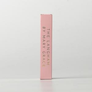 Quality 300gsm Paper Pink Cosmetic Packaging Box Gold Foil Printing Boxes wholesale