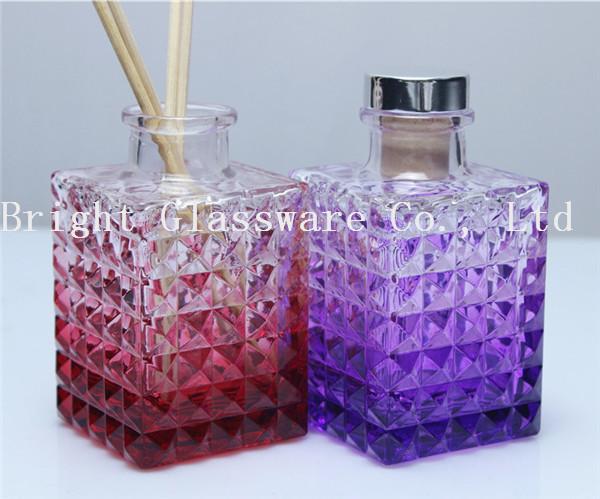 Cheap luxury design empty reed aroma diffuser glass bottle for sale