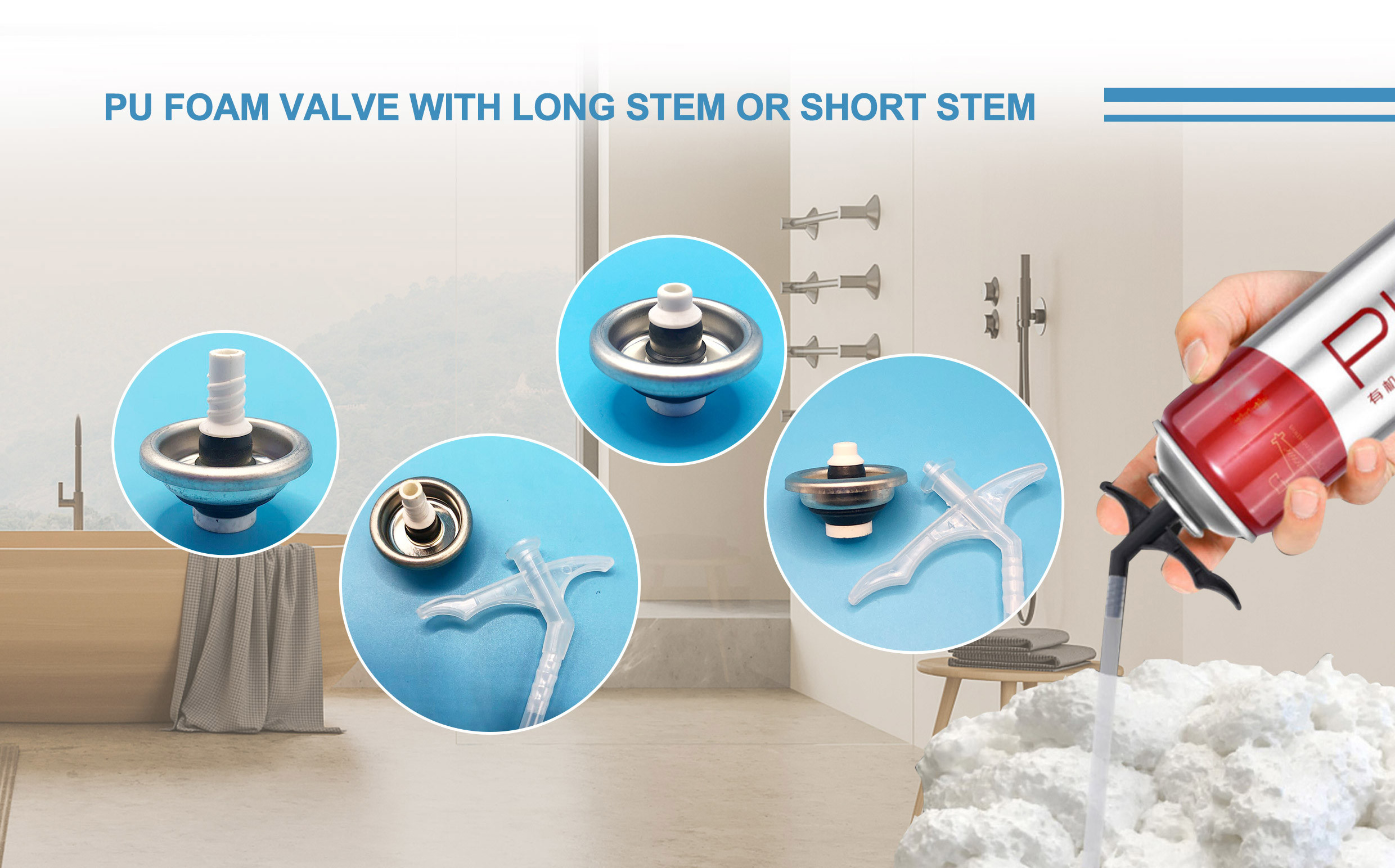 PU Foam Valve For Precise Spraying Of Polyurethane Foam In Building And Construction Projects