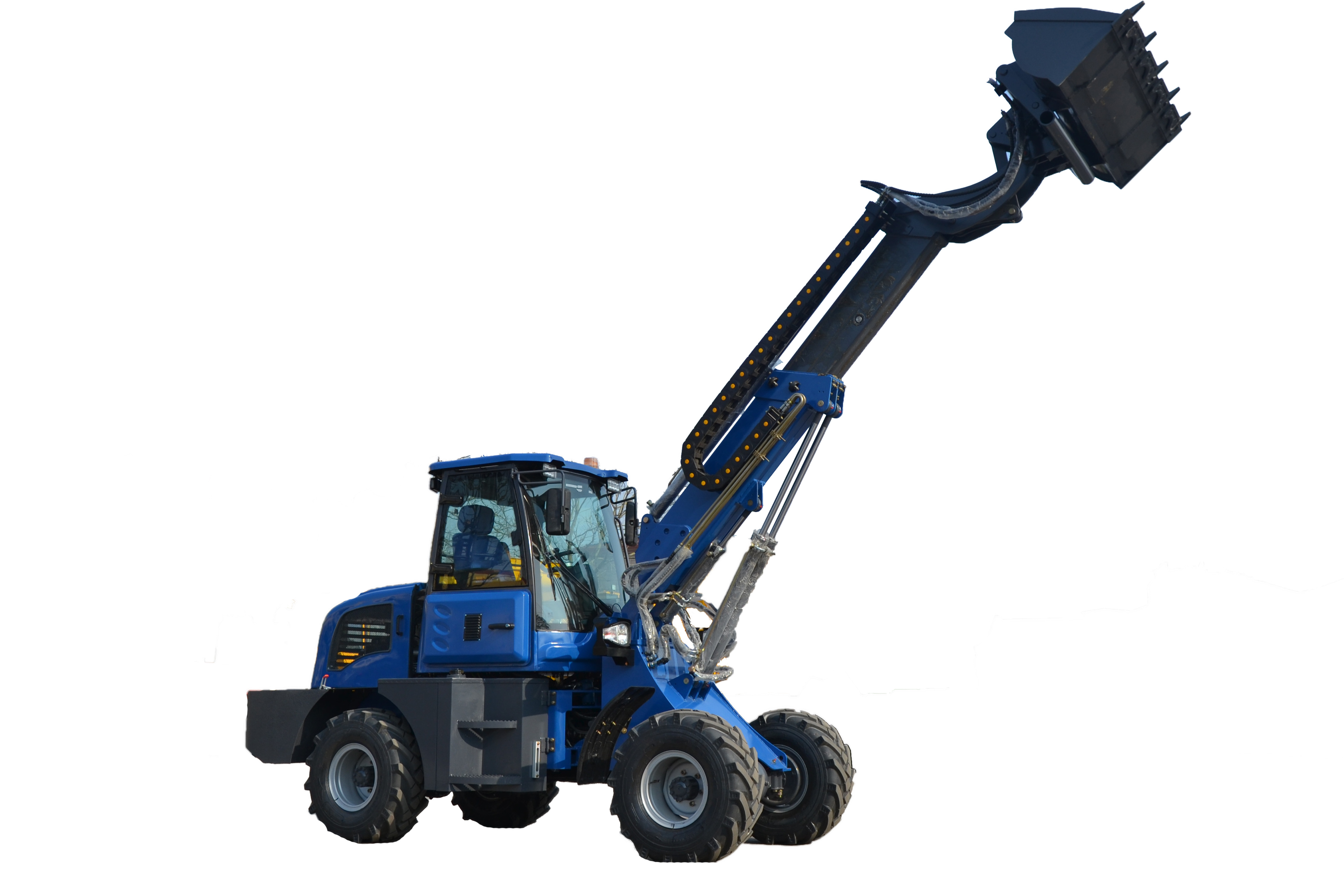 OEM 0.60m3 37KW 1.6 Ton Front Wheel Loader Machine
