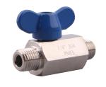 Stainless Steel Mini Ball Valve 1/4 Inch NPT Thread Male Standard or Customized
