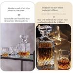 Lead-Free Whiskey Tumblers and Elegant Crystal Glass Decanter for Home Hotel