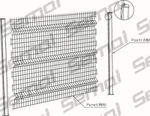 Quality Welded Fence With Peach Post wholesale