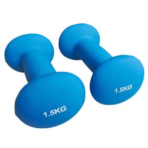 Quality Colored Neoprene Coated Dumbbell Set Different Kilograms With Stand wholesale