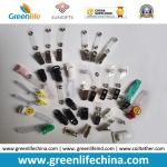 Colored Plastic Lanyard Alligator Lid Clips W/PVC Tape Office Fastener
