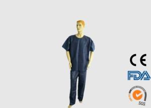 Quality Personal Safety Disposable Medical Scrubs Alkali Proof With Short Sleeves wholesale
