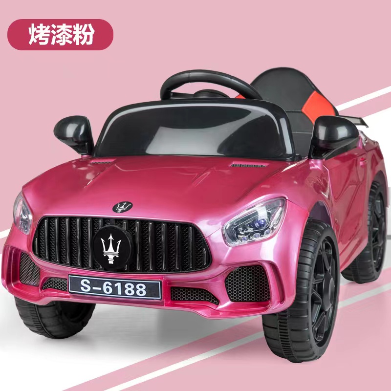 Pink Dual Drive Children Toy Car with Remote Control 2023 Ride On 6v Electric Cars