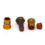 High Hardness CNC Brass Parts ISO9001 Copper Pipe Coupling