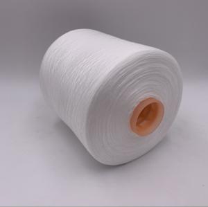 Quality PPC 45S/2 Poly Poly Core Yarn raw white bright For Sewing Thread wholesale