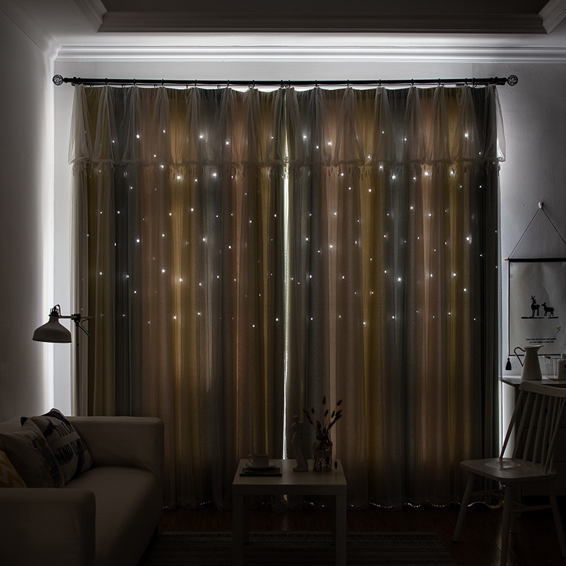 Thermal Insulation Polyester Curtain Fabric 90% Window Blackout Shade Fabric Cloth