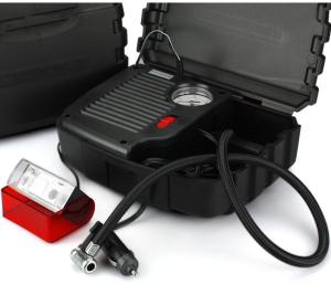 Quality Black High Power Car Air Compressor With Plastic Box One Year Warranty wholesale
