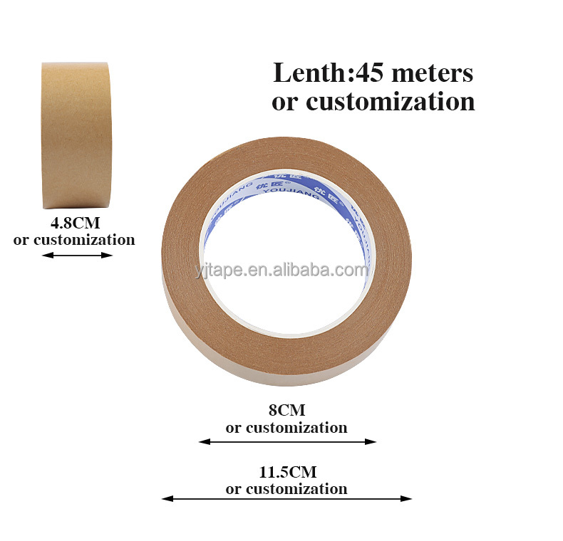 Brown Waterproof 140mic Custom Printed Custom Kraft Shipping Tape