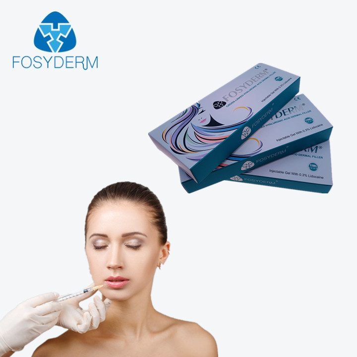 New Package Cross Linked HA Gel Dermal Filler 1.1Ml Derm For Lips Filling