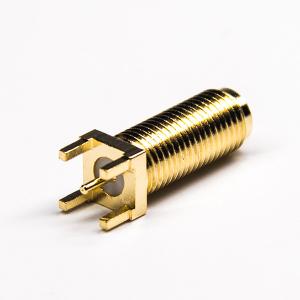 Quality 50Ω Gold Plating SMA Coaxial Cable Female Connector Dip Type L 20mm wholesale
