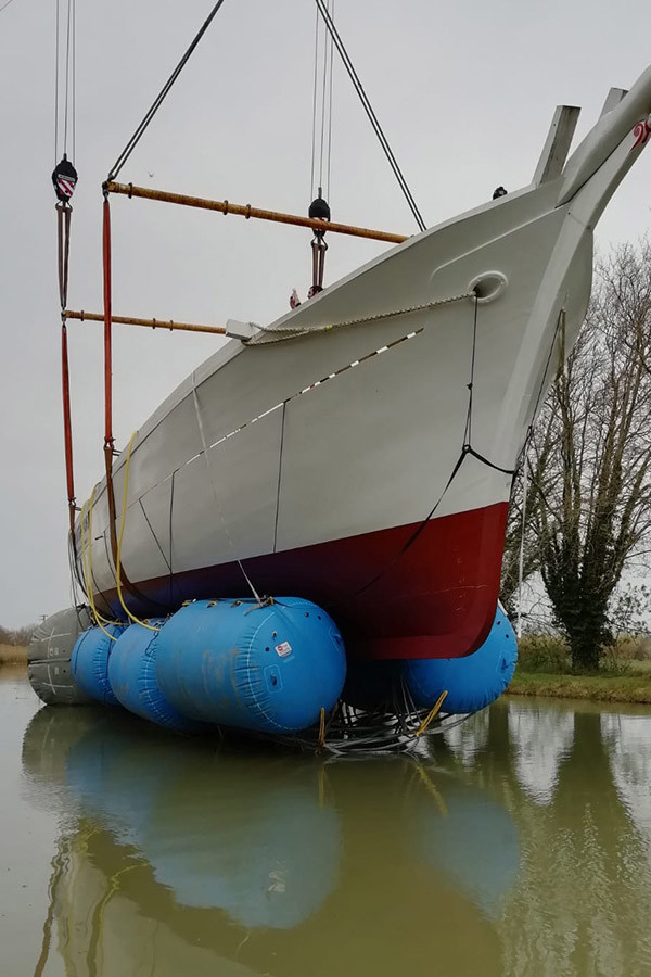 Cylindrical Salvage Heavy Duty Inflatable Air Bags Airbag for Marine