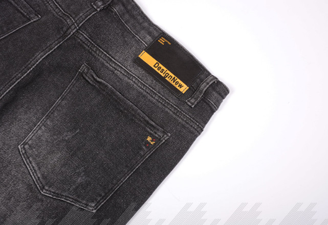 ODM OEM Korean Version Autumn Winter Men Pants Casual Straight Mid Waist Jeans