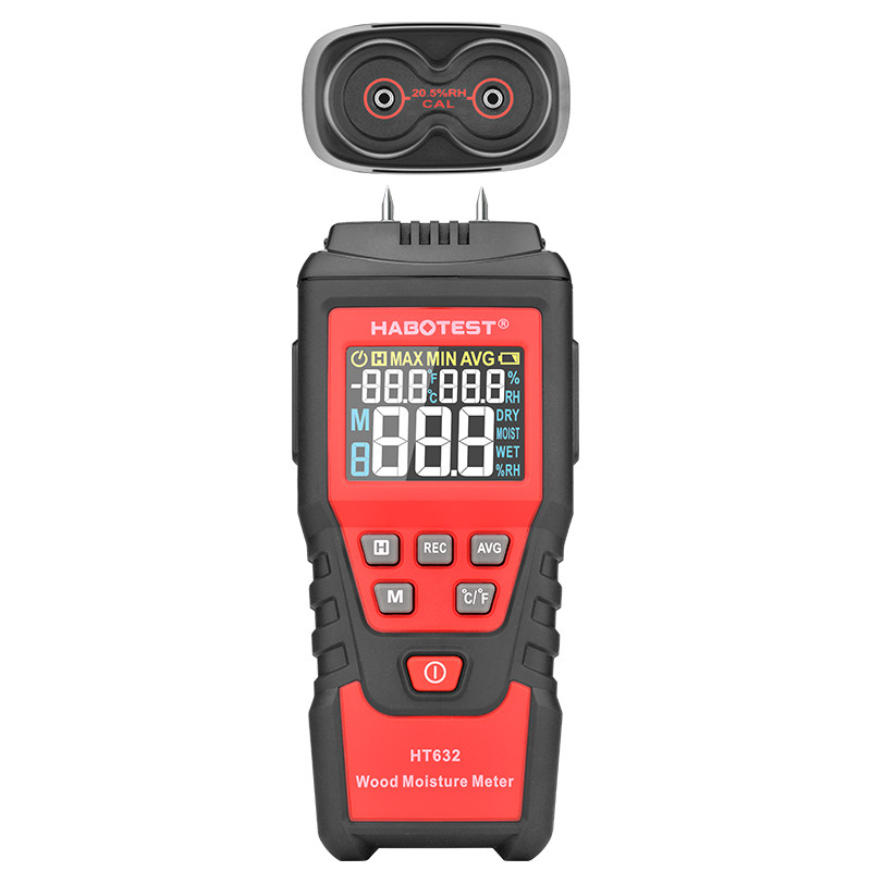 99.9%RH Digital Wood Moisture Meter , HT632 Humidity Moisture Meter