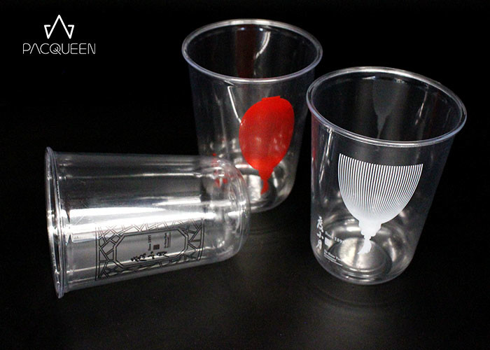 Leak Proof Plastic Smoothie Cups , Bubble Tea Cup Marketing Friendly