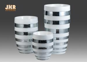 Quality Resin Fiberglass Flower Pots Trumpet Shape Lightweight wholesale