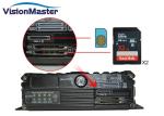 128GB Black Mobile Cctv Dvr For Vehicles / Van / Cab / Truck 4G Function