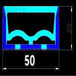 IP68 Household Decoration Lighting Silicone Neon Tube LED Strip Light Square