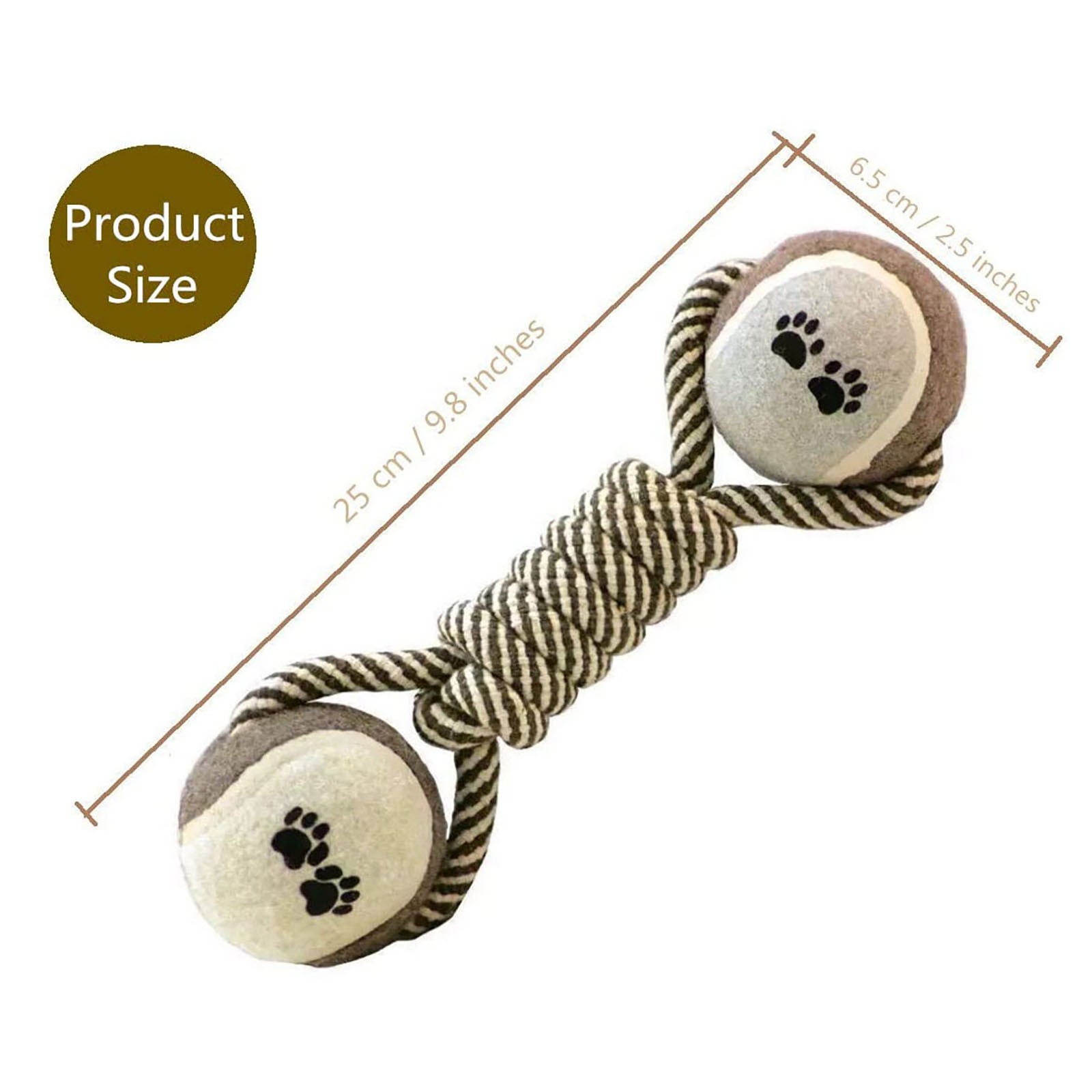 Dog Rope Toy Medium And Larg Toy Dumbbells Tennis Ball Cotton Rope Dog Chew Toy