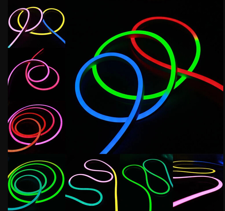 Waterproof NEON LED Strip IP67 Flexible Led Neon Rope 19.2 Watts Input Power