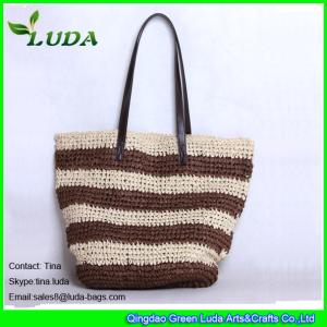Quality LUDA wholesale women straw handbags crochet beach straw bags wholesale