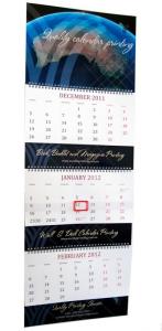 Quality Grey Cardboard Table Desk Calendar Printing Wall Calendars Hot Stamping wholesale
