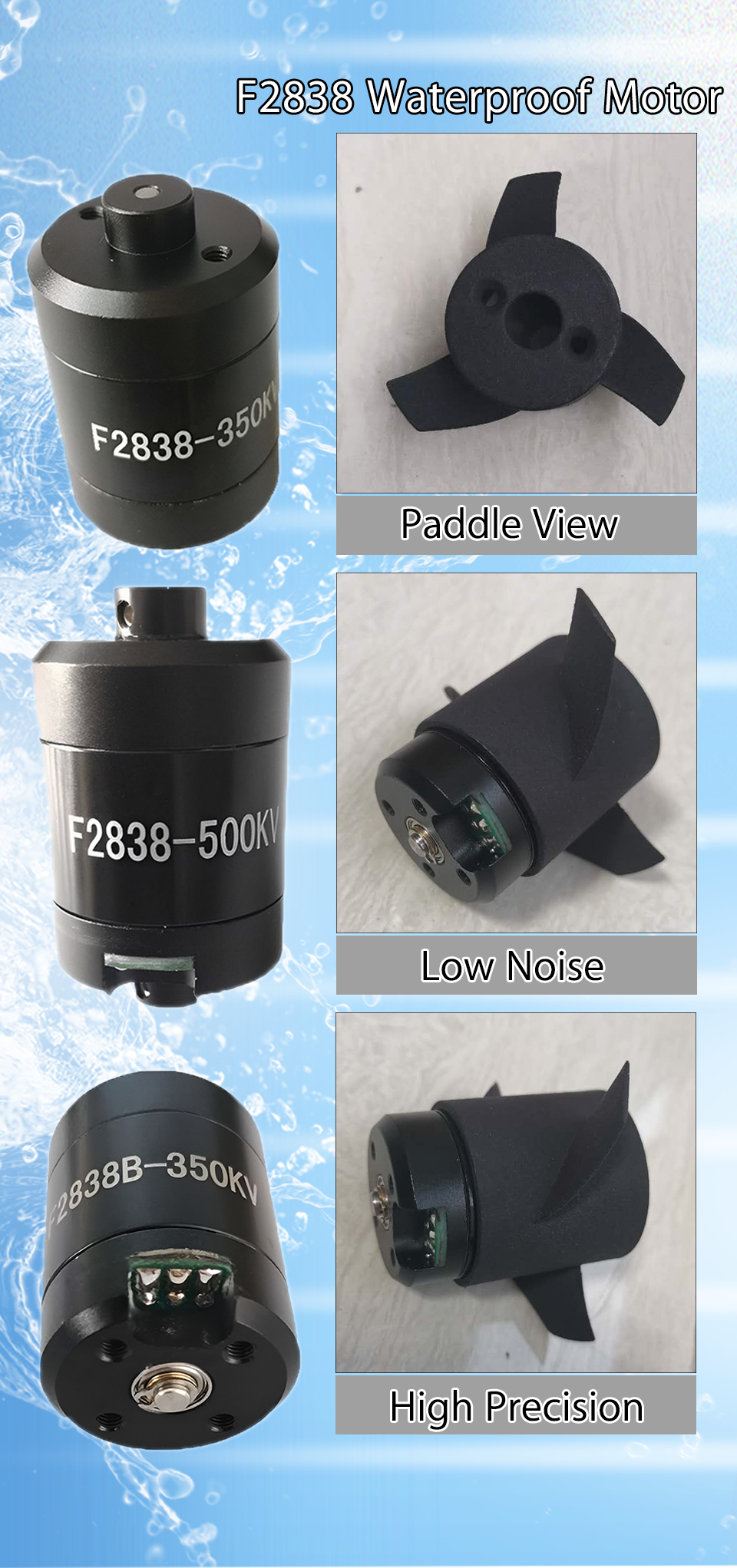 Faradyi 48V Bldc Motor Waterproof Underwater Motorized Aluminum Waterproof Pergolas Cantilever Waterproof Motor 12000W 72V