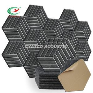 Quality Durable Flexible Hexagon PET Acoustic Panels For Studio wholesale