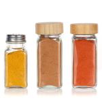 Glass Spice Jars Seasoning Storage Bottles With Collapsible Funnel Kitchen Bbq