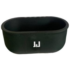 Quality Black Graphite Crucible Additions Equipment Non Closure Type wholesale
