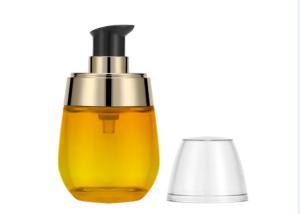 Quality Custom Leakproof 30ml Yellow Cosmetic Pump Bottle Lotion Packaging wholesale