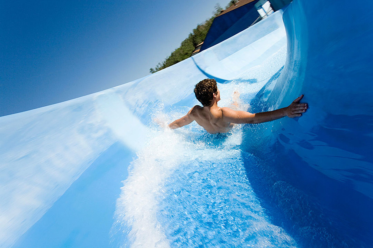 Outdoor Commercial In Ground Swimming Pool Small Fiberglass Water Slide