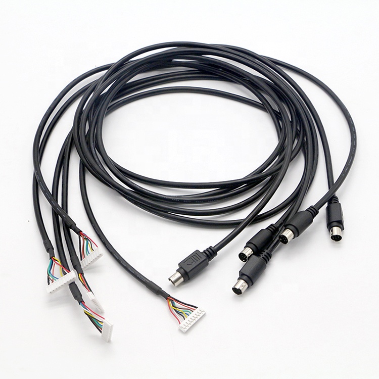 CUSTOM 1M PC Engine Controller S Video 9 PIN JST Connector to 8 PIN Mini DIN To Cable