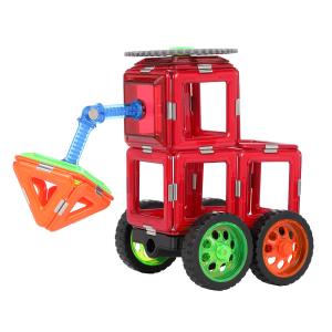 Quality Intelligent Creative Magnetic Tiles Mine Destruction Vehicle Car Construction Toy wholesale