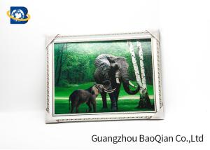 Quality Customized Size 3D Lenticular Pictures Animal Decorative Framed Picture wholesale