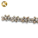 135mm*22mm Customized Women Shoe Tassel Chain Nickel / Black / Gold Color