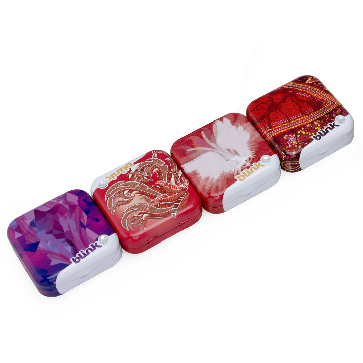 Small Square Tin Box with Lid Printed Metal Storage Boxes for Mints Tin Food Containers