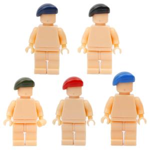 Quality Diy military weapons solider officers mini figures berets hat building blocks wholesale