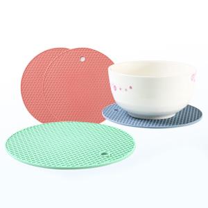Quality Reusable Anti Skid Round Silicone Glass Cup Coaster wholesale