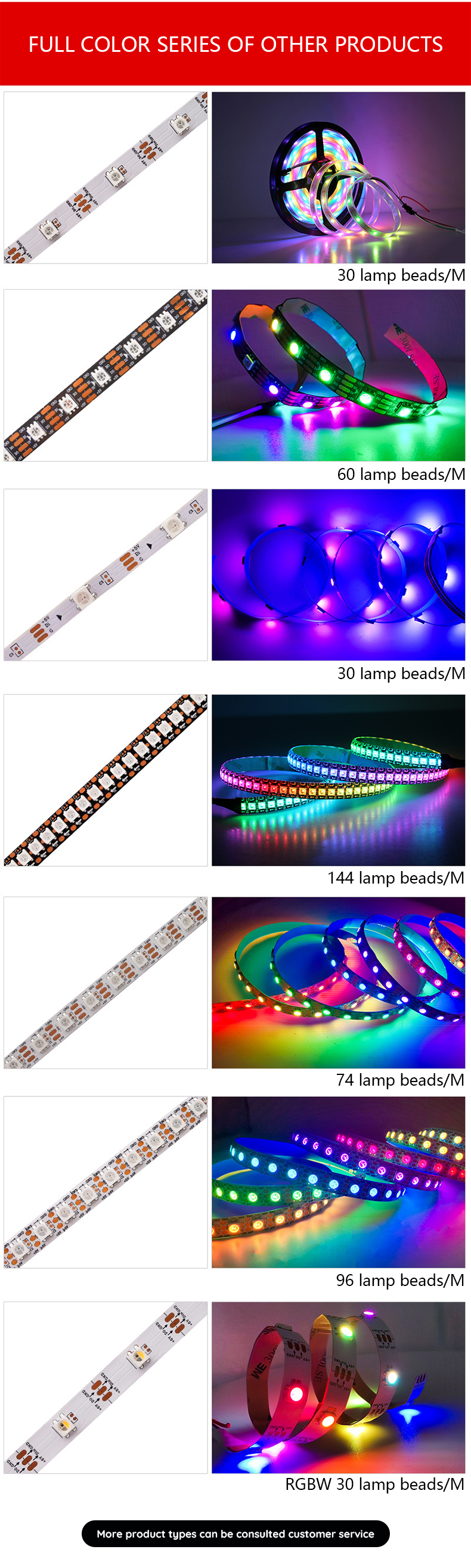 12v Wifi Controlled Flexible SMD 5050 2835 RGB LED Strip Light for Holiday Lighting