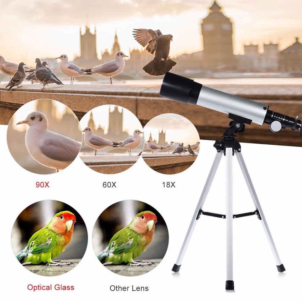 Refractor Aluminum Astronomical Telescope , 360 X 50mm Astronomy Monocular