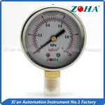 Bottom Connection Oil Filled Pressure Gauge For Metallurgical Industry