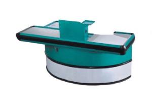 Quality Curved Shape Supermarket Checkout Counter Hypermarket Checkstand wholesale