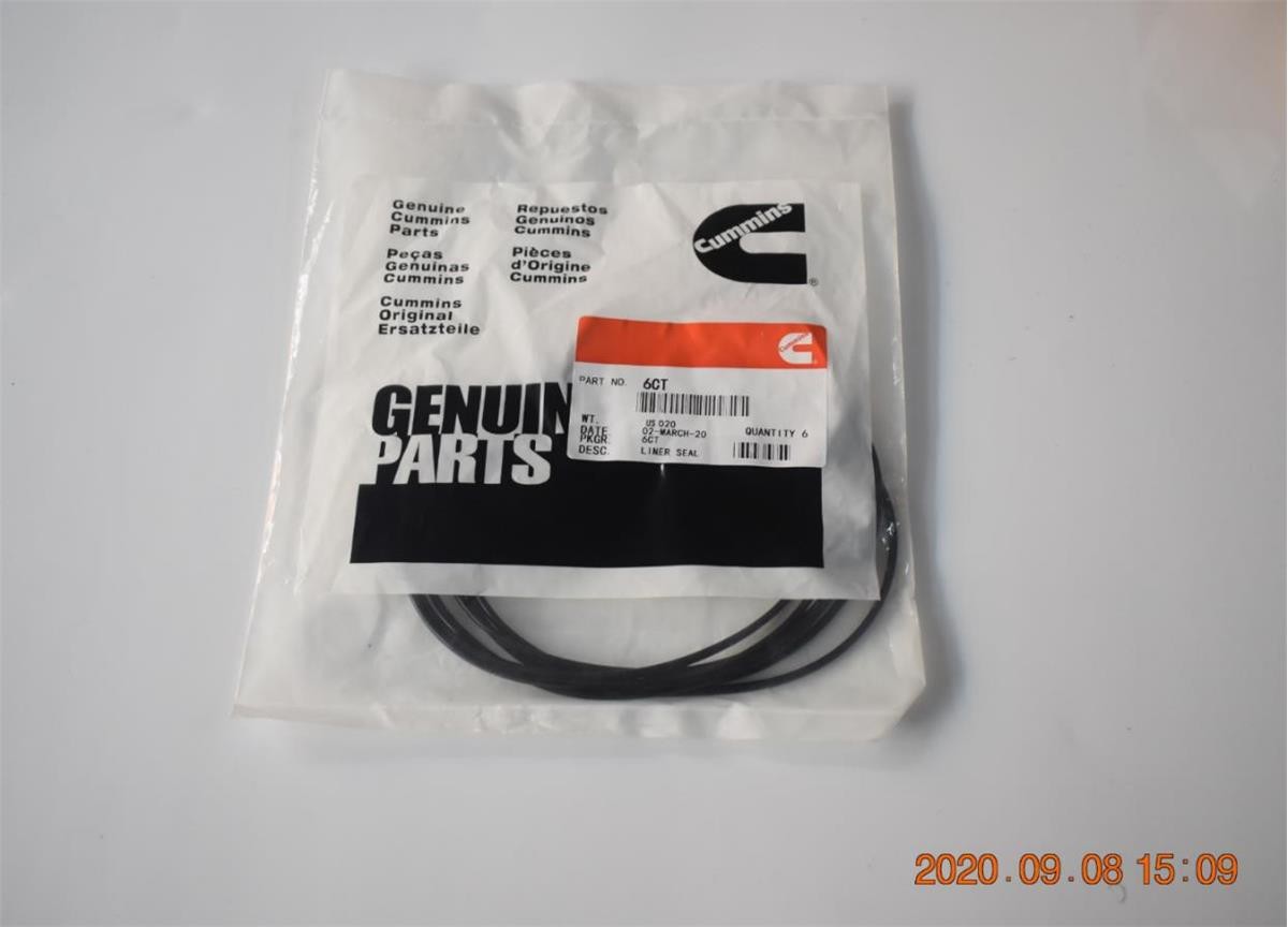 6CT8.3 Diesel Engine Cylinder Liner Seal Ring 3907177