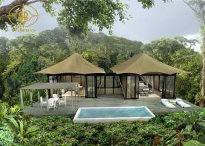 Quality Prefabricated Luxury Tent Accommodation PVC Waterproof Anti - Aging wholesale